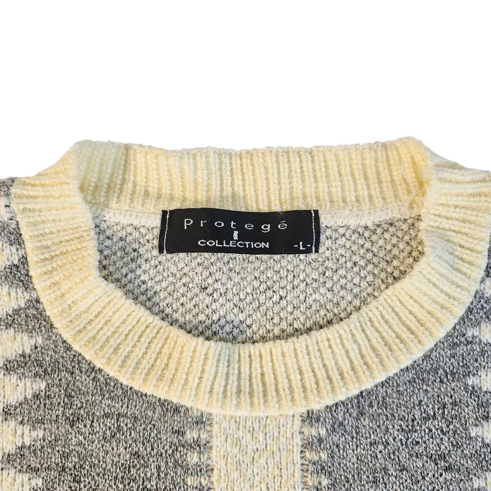 Vintage Protege Collection Sweater Large Knit Coogi Style‎ Made USA 90s